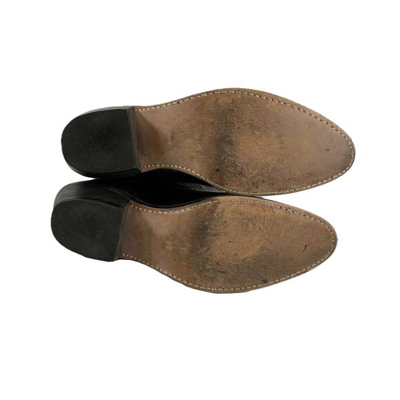 Laredo Brown Leather Almond Toe Pull-on Classic Western Men\'s Boots Size 10.5d main image 5